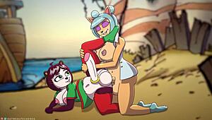 Megumi And Yaya Panda Hentai Action