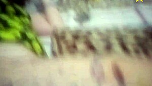 Latina Girl Shows Pussy and Ass to German Tattoo Artist During Session