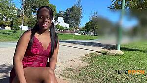 Ebony Colombian Babe Paris Delivers Amazing Squirts in Hardcore Ride