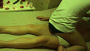 man, this horny masseuse just can't stop sucking me off for wild oral