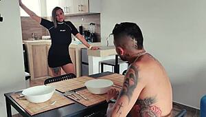 hey thomas, why stop time to bang your stepmom in the kitchen?