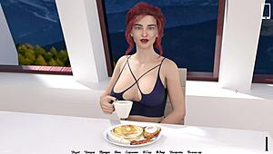 yo, check this gameplay of knockout master part 11 with the hot redhead!