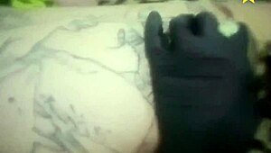 Latina Girl Shows Pussy and Ass to German Tattoo Artist During Session