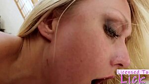 Pretty Brunette Pornstar Jorden Kennedy Licks Pussy In Bath