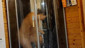 Jerk Off Instructions With Big Natural Tits, Cock, Handjob, Muff Diving, Ass, Shaved Pussy, Monster Cock, Cunilingus, Tits - Preview Of Showering To Make You Hot With Agarabas And Olpr