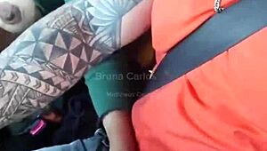 hot blonde in car gets fucked and cum in mouth