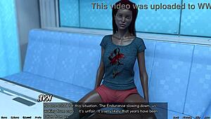 stranded in space 134, busty ebony bride is totally pissed at me.