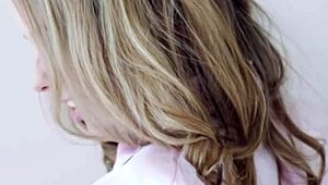 daniella margot in heels struggles with dildo first time doggystyle