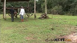 Hey, watch two farmer gay guys bang hot outdoors!