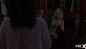 Leg Massage With Breasts in Anime