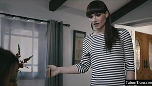 Big Cock Shemale FUCKS Female in Hot Action Scene