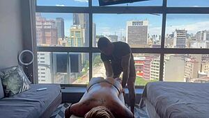 relaxing and cumming on the masseuse's tantric rod?