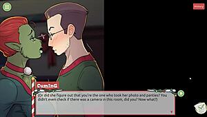 Claus secret surprise xmas hentai game ep 4 boss reveals huge 18+ cock