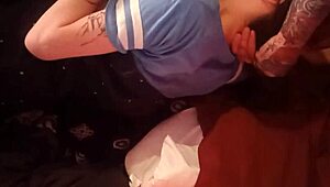 teen gets mouth fucked and ass eaten