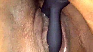 i'm using a vibrator on my pussy to make it cum, feeling intense orgasm