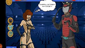 I watch the sexy ninja girl in big city part 4 get her pussy licked and creampied in hentai group