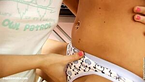 Irie and Audrey lesbians fingering and licking in erotic film