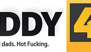 Daddy4k petite teen handles her future father-in-law with bold bedroom skills.