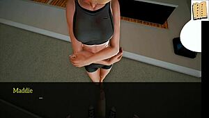 My New Family 19: Blonde Teen With Small Tits In Cartoon Style.