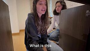 I didn't notice my maid was so hot until she bent over cleaning the study.