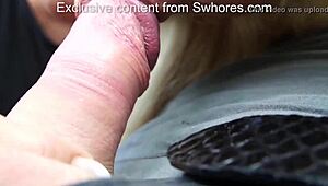 cheap fuck deal with hot blonde on czech street corner