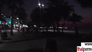 Thai Teen Cherry 18+ Strokes Big White Cock with Skill