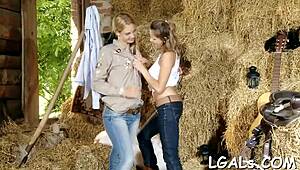 hey, check these leggy beauties licking each other so good