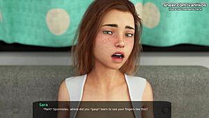 Hey, check out this virgin step sister sara deepthroating in milfy city hentai 3d game part 92