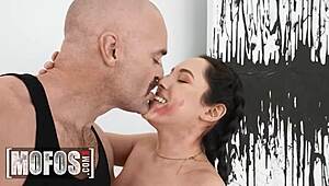 charles dera paints gf's face with cum.