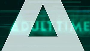 Sexy blonde Angie Lynx craves intense double penetration and double facial from 21 Sextury