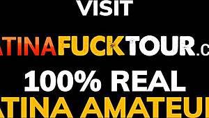 hey, petite latina teen gets virgin asshole stretched by monster cock on tour! 😈