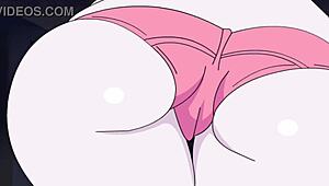 Mangle's big ass gets fucked in hentai