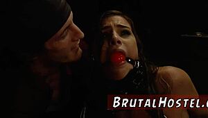 Closet bondage with young sluts sydney cole and olivia lua in hardcore domination