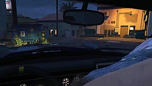 GTA5里线上角色车震拉皮条女