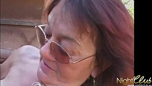 Herbert, the horny little neighbor, bangs every granny in retro German style.