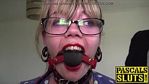 Lovely Madison Stuart bound tight for intense maledom play. Dick insertion drives her wild in submission.