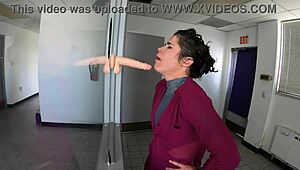 Mature Wife Teases Big Ass Before Sloppy Blowjob