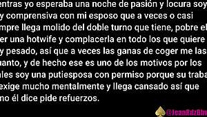 latina milf with big tits gets fucked by old cuckold husband watching