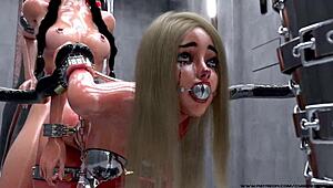 hardcore bdsm metal bondage compilation by cybercaptain gets me wild