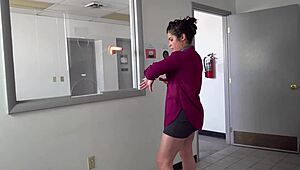 Mature Wife Teases Big Ass Before Sloppy Blowjob