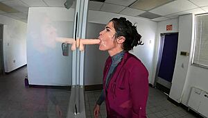 Mature Wife Teases Big Ass Before Sloppy Blowjob