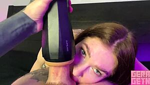 did the hot stepsister suck cock during the movie?