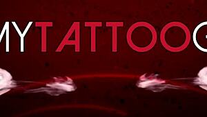 does marie bossette feel pain during leg tattoo?