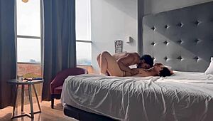 gay fantasy in luxury hotel, black guy fucks beginner college student with monster cock