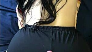 Amateur Couple's Young Girl Bent Over With Perfect Ass In Doggy!