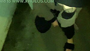 cracky and the tv in a fun reality moment