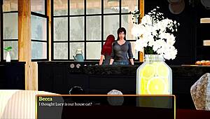 Milf's Big Tits in Homemade Game! Cartoon Fun!