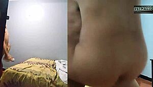 Stranger Breaks Petite Hairy Pussy in All Positions