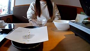 Japanese Amateur Wife Enjoys Creampie with Shaved Pussy