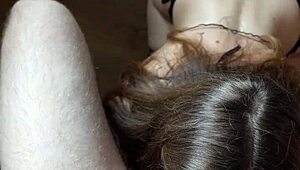 Staring deep while sucking dick and balls until cum fills my mouth